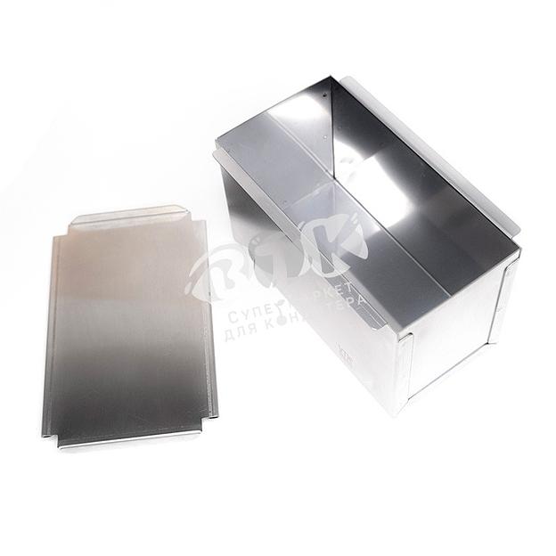 Форма для тостового хлеба с крышкой 300х110х110 мм нержавеющая сталь фото 4