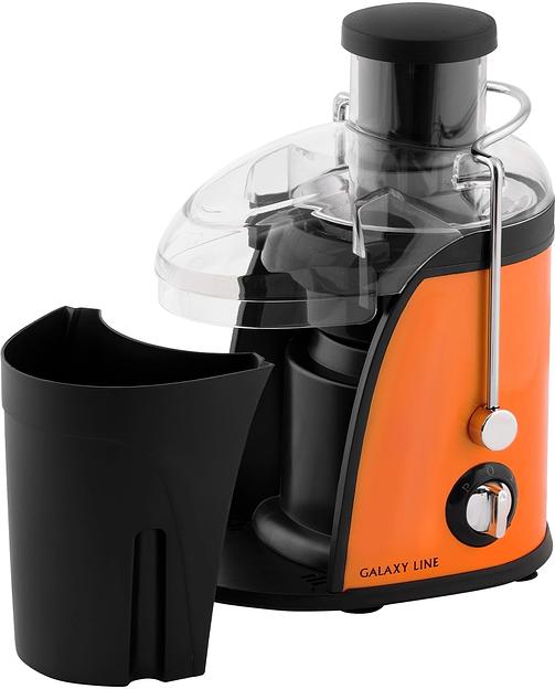Соковыжималка центробежная Galaxy Line GL 0814 850Вт рез.сок.:550мл. оранжевый фото 3