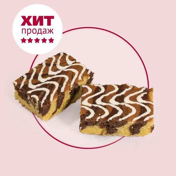 Сдоба «Фигурный бисквит Мраморный» глазурь, 2,5 кг, опт фото 1
