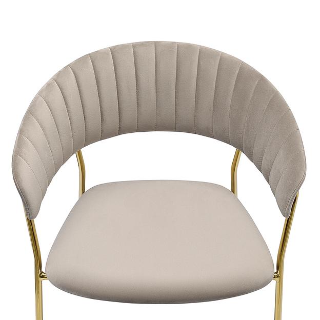 Стул Stefany, велюр, серый фото 6