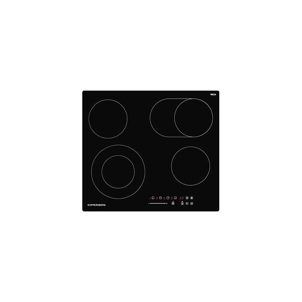 Электрическая варочная поверхность KUPPERSBERG ECS 627, конфорок: 4 шт., стеклокерамика, независимая, черный фото 1
