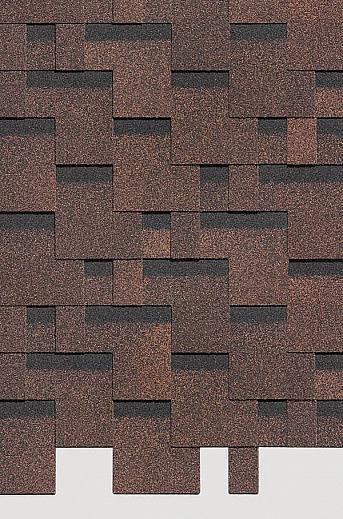 Ламинированная черепица Docke Standard,Тетрис, Коричневый фото 1