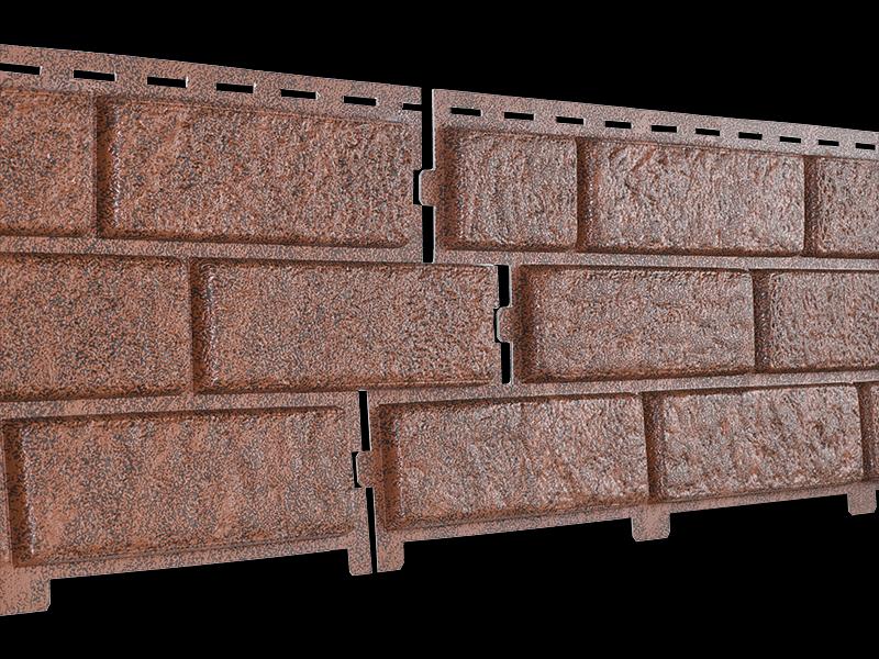 Фасадная панель Ю-Пласт Стоун Хаус Кирпич фото 4