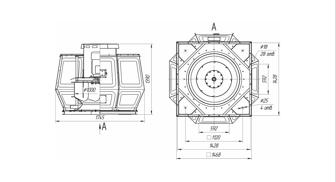 Вентилятор крышный радиальный ВКР-_-Ф, 10 фото 2