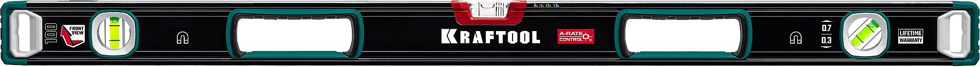 KRAFTOOL A-RATE CONTROL, 1000 мм, точность 0.3 мм/м, с зеркальным глазком, сверхпрочный магнитный уровень (34988-100) фото 10