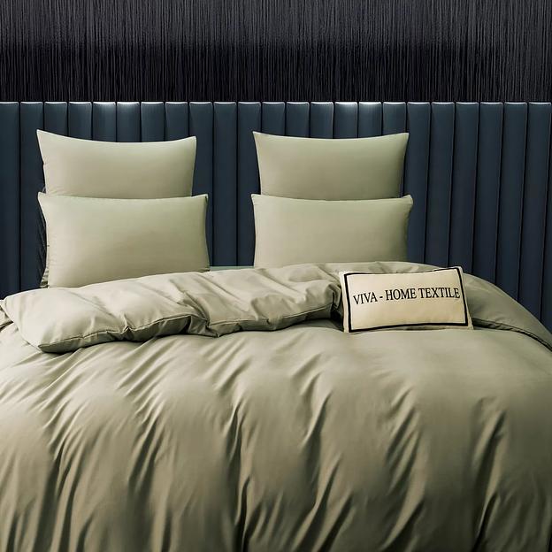 Комплект постельного белья Однотонный Сатин, простыня на резинке CSR048, опт фото 1