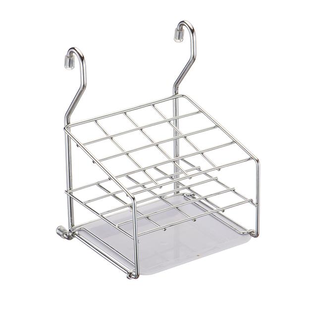 Держатель навесной для ст. приборов (149х150х222мм), хром фото 1