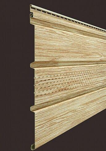 Софит Docke Т4 LUX, под дерево, 3000x305 мм, с центральной перфорацией, цвет рябина фото 1