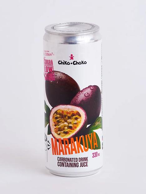 Напиток безалкогольный сокосодержащий Chiko-Choko Маракуйя в алюминиевой банке 0,33 ОПТ фото 1