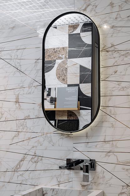 Зеркало в раме "Айрон" капсула фото 5