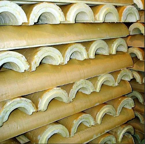 Скорлупы ППУ стеклопластик для труб 1420 / 100 мм фото 1