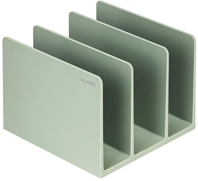 Подставка-ограничитель для книг Deli NS006GREEN Nusign 162x162x122мм зеленый фото 1