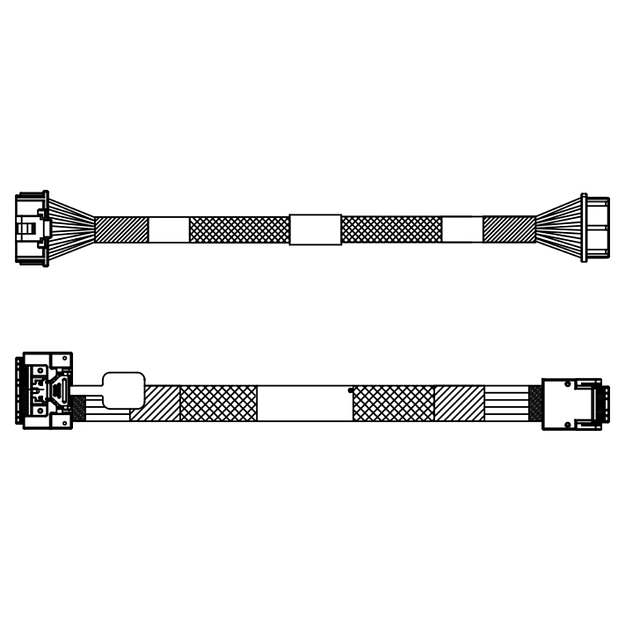 Комплектующие корпусов Lenovo ThinkSystem SR630 V3 M.2 SATA/x4 NVMe CFF RAID Cable Kit (Cable kit for use with ThinkSystem M.2 SATA/x4 NVMe 2-Bay Adapter with the use of the 5350-8i Internal Adapter) фото 1