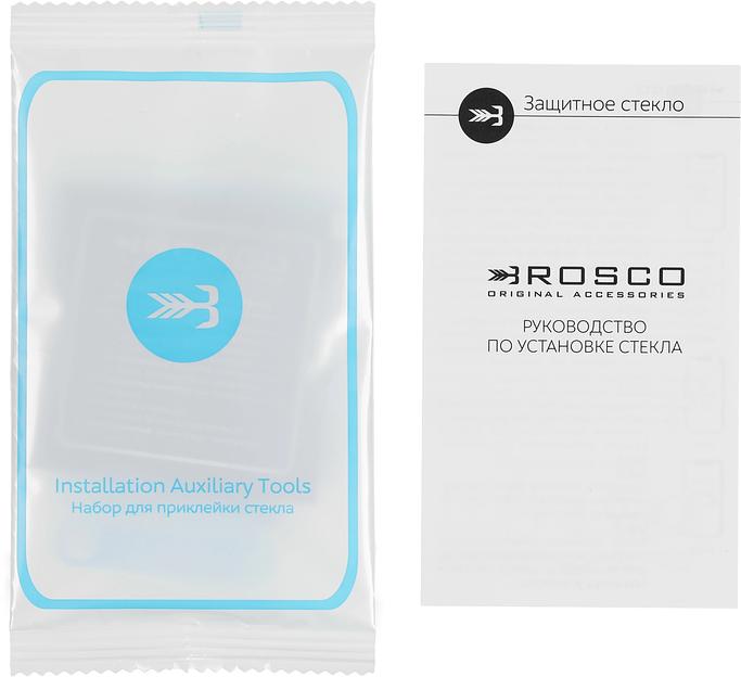 Защитное стекло для экрана Brosco черный для Motorola Moto G20 1шт. (MOTO-G20-FSP-GLASS-BLACK) фото 3