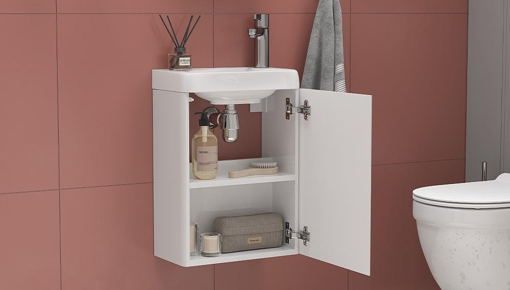 Тумба подвесная «BIO» белая ОПТ  фото 2