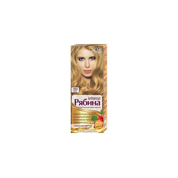 Рябина intense стойкая крем-краска 1002 теплый блонд фото 1