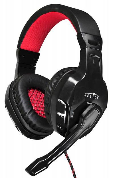Наушники с микрофоном Оклик HS-L320G Phoenix черный 1.9м мониторные оголовье (NO-3000) фото 1