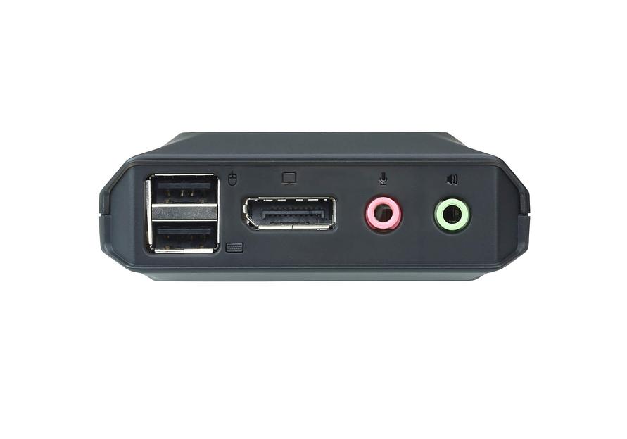 2-портовый, USB, DisplayPort, кабельный KVM-переключатель с пультом удаленного переключения порта, разрешение 2560 x 1600 при 60 Гц ATEN CS22DP фото 4