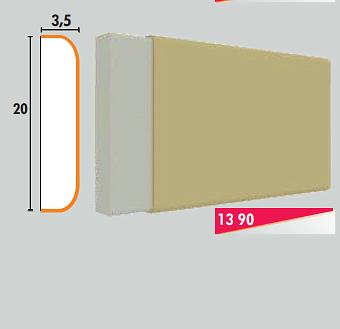 Наличники, подоконники из пенополистирола 3,5х20 см (13 90) ОПТ фото 1