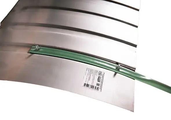 Движок оцинкованный формованный средний 750х425 мм с металлической планкой, арт.СНЕГ-04.22 ОПТ фото 2