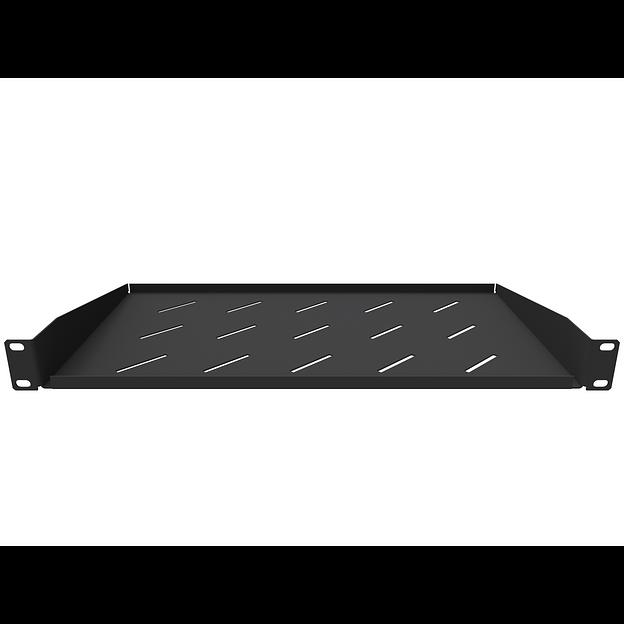 Полка консольная для шкафов глубиной 400мм, (глубина полки 250мм) распределенная нагрузка 20кг, цвет-черный (SNR-SHELF-04025-20BC) фото 2