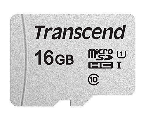 Карта памяти MicroSD 16GB Class 10 U1 Transcend TS16GUSD300S фото 1