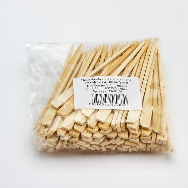 Пика "Гольф" бамбуковая 12см 100шт фото 2