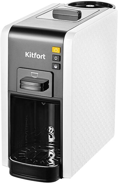 Кофеварка рожковая Kitfort КТ-7467 1100Вт белый/черный фото 1
