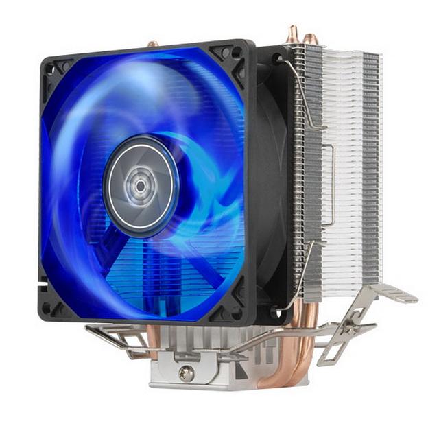 SST-KR03 Kryton CPU Cooler, excellent cooling and low noise, silent hydraulic bearing 92mm blue LED fan, universal Socket compatibility, RTL {20} фото 1