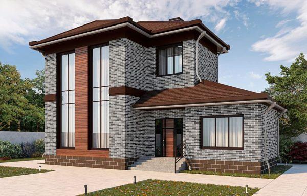 Декоративное покрытие АМК кирпич №200 микс серый ОПТ фото 4