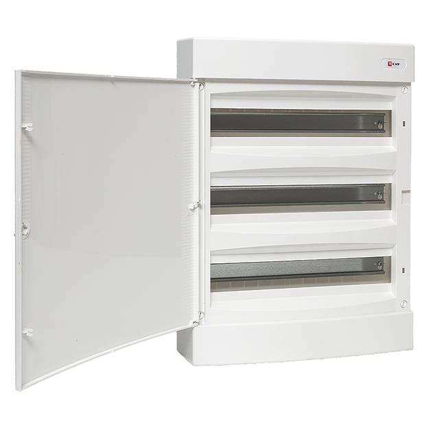 Щит распределительный навесной Unix белая дверь 3х18 модулей IP40 EKF PROxima фото 3