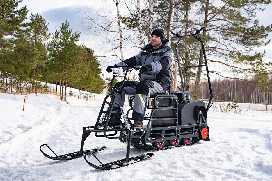 Мотобуксировщик Бурлак М2 LRP, 15 л.с., электрозапуск 1450*510*810 мм. фото 2