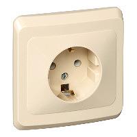 Systeme electric PC16-003K ЭТЮД С/У РОЗЕТКА с заземлением без шторок 16А 250B, КРЕМОВЫЙ, Россия фото 6