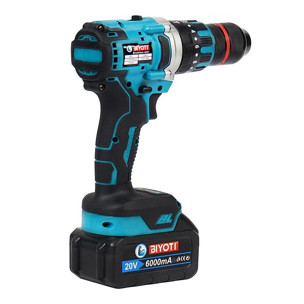 Шуруповерт бесщеточный BIYOTI 20В ударный с рукояткой BYT-CED05 фото 6