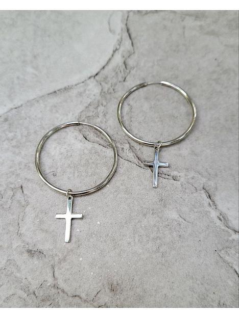 Серьги конго с подвеской из серебра 925 фото 4