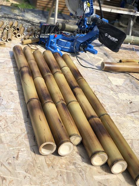 Ствол бамбука, 3м, Хаотичный обжиг, опт фото 1