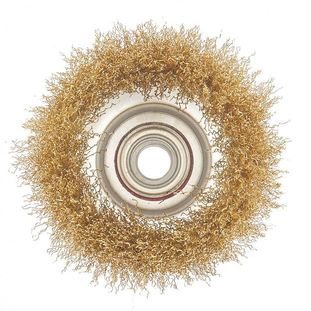 Щетка дисковая по мет. Matrix 74605 d=100мм d(посад.)=14мм (угловые шлифмашины) (упак.:1шт) фото 3