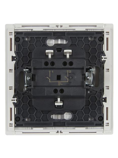 FORTE&PIANO Выключатель 2-клавишный 10А FP205 белый IEK фото 3