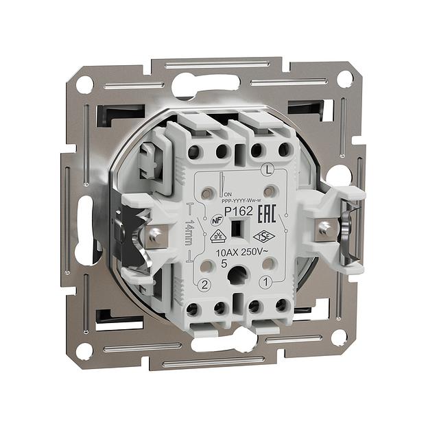 Выключатель двухклавишный SE EPH0300171 Asfora 10AX антрацит фото 3