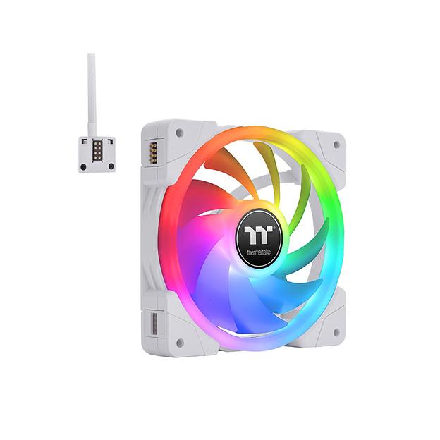 Кулер для компьютерного корпуса Thermaltake SWAFAN EX12 RGB PC Cooling Fan White (3-Fan Pack) CL-F161-PL12SW-A фото 1