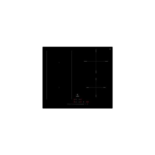 Индукционная варочная поверхность LEX EVI 641A BL, конфорок: 4 шт., стеклокерамика, независимая, черный фото 1