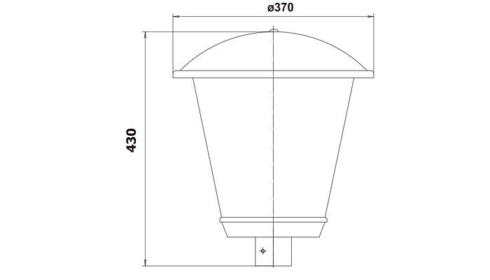 Светильник парковый ДТУ 04-40-411 «Конус»  фото 3
