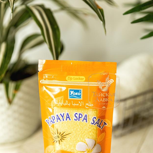 Спа-Скраб д/тела Солевой "Папайя" YOKO фото 2