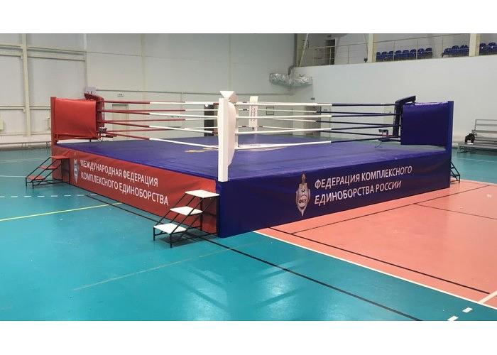 Ринг боксерский с боев. зоной 6 х 6 м., на помосте 8 х 8 м. высотой 1 м фото 1