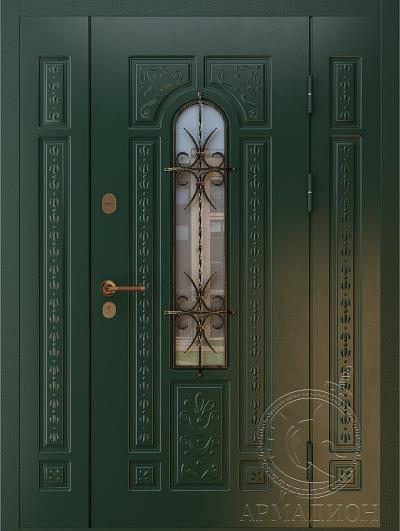 Дверь входная «Лацио» с полками фото 1