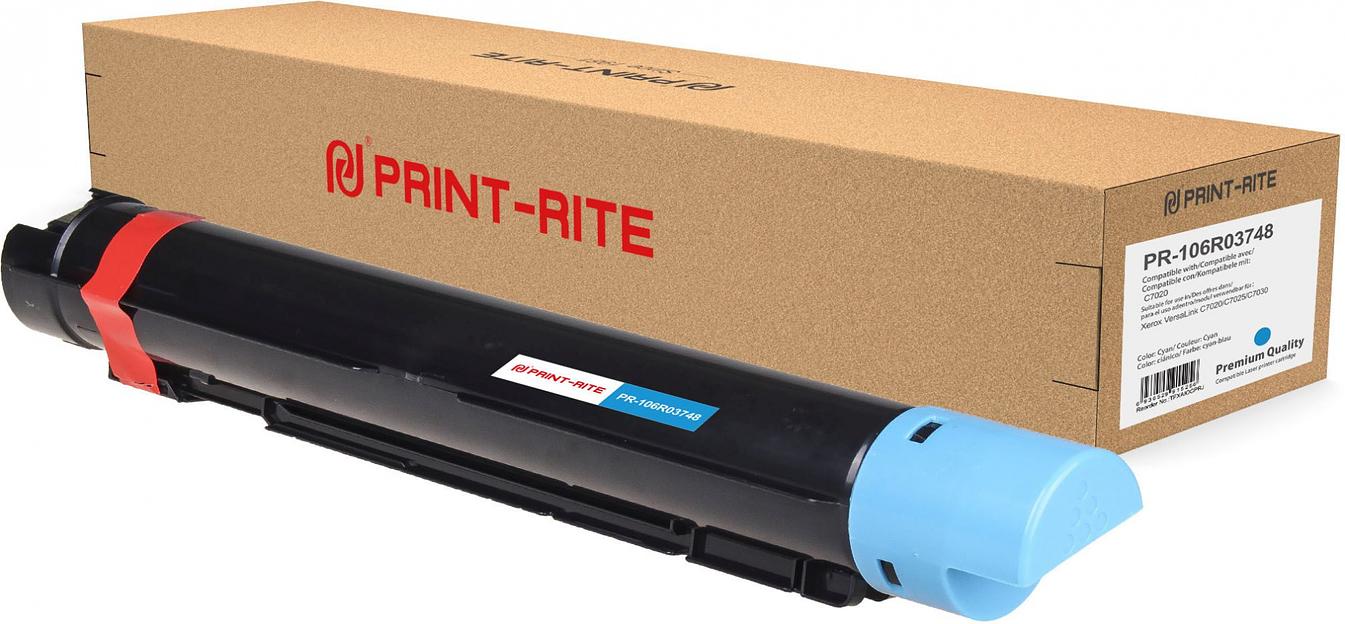 Картридж лазерный Print-Rite TFXAIOCPRJ PR-106R03748 106R03748 голубой (11800стр.) для Xerox VersaLink C7020/C7025/C7030 фото 2
