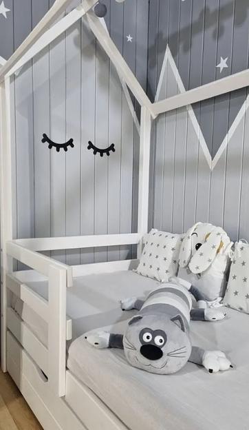 Кровать-домик деревянная под заказ ОПТ фото 1