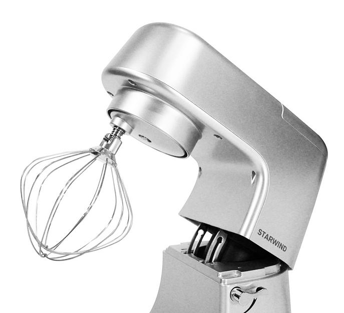 Миксер планетарный Starwind SPM8183 1600Вт серебристый фото 4