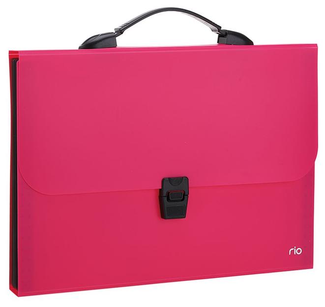 Папка-портфель Deli Rio EB40202 7 отдел. A4 полипропилен 0.6мм ассорти фото 3