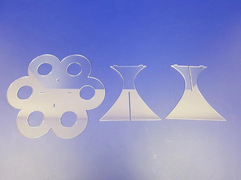 Подставка для 6 рожков мороженого круглая сборно разборная.. фото 3